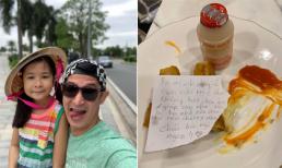 Con gái bị chê chưa ý tứ khi để đồ ăn thừa cho ba, Huy Khánh đáp trả