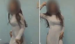 Phẫn nộ clip nữ sinh mặc áo dài không mặc quần, uốn éo nhảy phản cảm