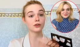 Hướng dẫn trang điểm, nhưng gương mặt 'cực phẩm' của Elle Fanning mới khiến fan sửng sốt
