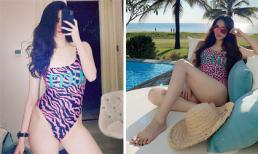Cùng diện đồ bơi Gucci, Khánh My và Trang Nhung bất ngờ giống nhau như hai chị em