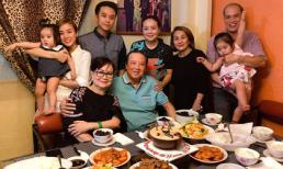 Vợ Hoài Lâm cùng 2 con gái sum họp bên gia đình và ông nội - nghệ sĩ Bảo Quốc