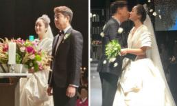 Tình tin đồn một thời của Song Joong Ki mặc váy cưới “khủng” để che bụng bầu trong hôn lễ với con trai nữ diễn viên kỳ cựu 