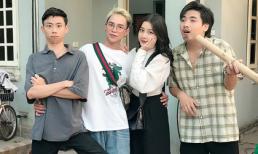 Diễn viên Chiêu Minh nhí nhảnh bên hội bạn thân