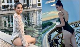 Lâu lắm rồi, Hoa hậu Tiểu Vy mới đăng hình mặc áo tắm khoe ba vòng đẫy đà