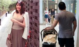 Quý tử Lan Khuê lần đầu được ra ngoài nhưng sự đối lập giữa tỉ lệ thân hình bố và con mới thú vị