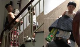 Phản ứng bất ngờ của cậu bé khi bố bế 'kẻ thứ 3' lên phòng ngủ, không quan tâm đến mình