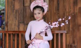 Diện áo dài siêu dễ thương như mẫu nhí Lâm Nguyễn Minh Vy