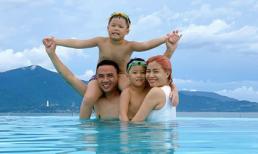 MC Hoàng Linh cùng chồng và 2 con riêng đi du lịch Đà Nẵng