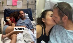 Hình ảnh xúc động khi Ngọc Anh 3A giúp chồng Tây chiến đấu với bệnh tật