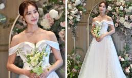 Tình địch của Song Hye Kyo trong 'Ngôi nhà hạnh phúc' mặc váy cưới trễ vai, trở thành cô dâu đẹp nhất ngày hôm nay