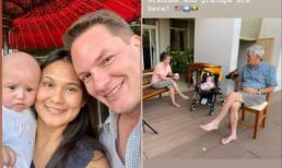 Vợ mới của chồng cũ Hồng Nhung đưa con về thăm ông bà