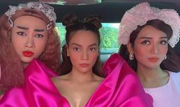 Búi tóc như na tra cực hài hước, Hà Hồ vẫn bị chiếm spotlight bởi 'hai cô hầu gái'