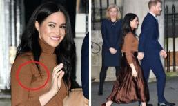 Mới “ngoi” lên sau 6 tuần lặn mất tăm, Công nương Meghan gặp sự cố đáng xấu hổ với váy áo