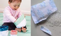 Làm gì khi con ăn nhầm gói hút ẩm?
