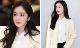 Chẳng cần váy áo cầu kỳ, Dương Mịch diện vest sương sương cũng đẹp hết phần thiên hạ 