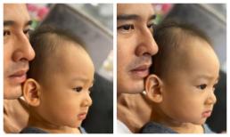 Thuý Diễm khoe góc ảnh con trai giống chồng như tạc