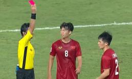Xem lại tình huống khiến Trần Đình Trọng phải nhận thẻ đỏ ở phút 90+4