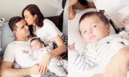 Phương Mai khoe ảnh chụp gia đình, biểu cảm của cậu ấm lại chiếm trọn spotlight