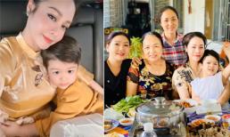 Sau 3 ngày đón Tết sớm ở bên ngoại, Nhật Kim Anh đưa con về Nội: 'Em khóc ôm cứng cổ mẹ không rời mà thương quá'