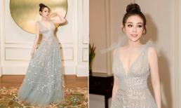 Diện váy xẻ sâu táo bạo, 'gái hai con' Huyền Baby được khen đẹp như tiên tử