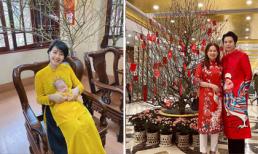 Sao Việt diện áo dài đi chúc Tết ngày Mùng 1