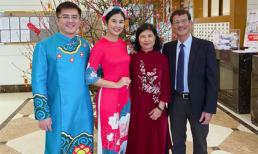 Hoa hậu Ngọc Hân chụp ảnh tình tứ bên chồng sắp cưới trong ngày đầu năm mới