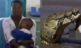Cậu bé 3 tuổi bị con cá sấu khổng lồ kéo đi, người mẹ đã nhảy lên cá sấu và nhét lỗ mũi để cứu con trai ngoạn mục
