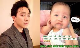 Cháu gái Trấn Thành gây sốt với biểu cảm cực yêu dù mới gần 2 tháng tuổi