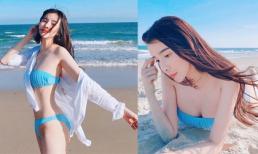 Cao Thái Hà 'bốc lửa' khi diện bikini sau scandal lộ ảnh hút thuốc lá