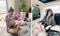 Đầu bù tóc rối chăm hai con khi ở nhà thuê, vợ Thành Trung hồi tưởng về thời còn son