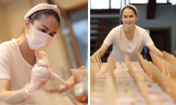 Không chịu ngồi yên giữa mùa dịch, Marian Rivera lại nấu hàng trăm suất mì ủng hộ tiền tuyến 