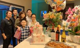 Vợ cũ Bằng Kiều đến mừng sinh nhật mẹ chồng tại nhà