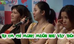Bạn muốn hẹn hò: Em gái nữ khách mời vừa khóc vừa xin chàng trai giải thoát ế cho chị mình