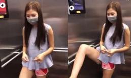 Chúng Huyền Thanh bị chỉ trích mạnh mẽ vì dùng chân bấm thang máy