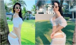 Quỳnh Thư khoe body mướt mắt sau một tháng không dám ăn, uống