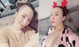 Đang mang bầu song thai, vợ Khắc Việt vẫn được khen xinh đẹp