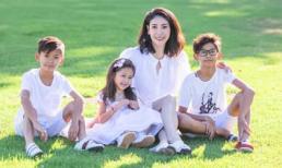 Hoa hậu Hà Kiều Anh đăng loạt ảnh tuyệt đẹp khi cùng 3 con về Mỹ thăm bà ngoại