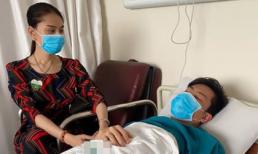 Lâm Khánh Chi lo lắng đến bỏ ăn cả buổi sáng khi chồng nằm viện