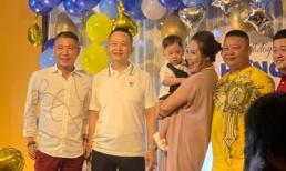 Nghệ sĩ Công Lý đến chúc mừng sinh nhật con của 'diễn viên đanh đá nhất miền Bắc' Thu Huyền