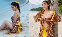 Hoa hậu Kỳ Duyên lại 'phanh ngực áo' phô diễn vòng một hững hờ