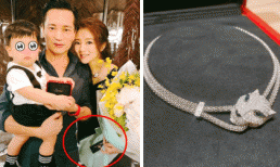 Mỹ nhân “Ỷ thiên đồ long ký” lộ bụng bầu nhưng ai cũng chỉ dán mắt vào chiếc vòng cổ kim cương hàng tỷ đồng của cô