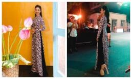 Hoà Minzy gây choáng khi diện áo dài nền nã nhưng đôi guốc phụ trợ cao 23 phân