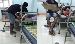 Cảnh chồng lấy miếng bìa quạt cho vợ bầu truyền nước gây tranh cãi: Người xuýt xoa, kẻ lại thực tế rằng 'cần phải có tiền nữa'