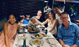 Bầu bí tháng thứ 4, Hà Hồ bắt đầu có dấu hiệu tăng cân và lộ bụng rõ hơn