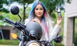 Hoa hậu H'Hen Niê cực ngầu vói tóc nhiều màu và trang phục cắt xẻ gợi cảm, tự lái xe phân khối lớn