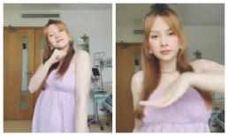 Thu Thuỷ khoe bụng bầu cực yêu ở tháng thứ 6 thai kì, thể hiện động tác vũ đạo cực sung