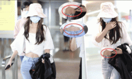 Angelababy vô tình để lộ vết rạn da ở vùng bụng khi diện áo crop top khoe eo thon 