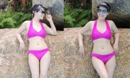 Bạn gái doanh nhân của NSND Chí Trung nóng bỏng khi diện bikini hai mảnh