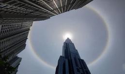 Hiện tượng thiên nhiên hiếm thấy xuất hiện trưa nay được dân mạng chia sẻ rầm rộ