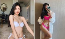 Diện bikini, Á hậu Thùy Dung chỉ chụp trong nhà, nhờ dân mạng photoshop ở bãi biển vì lý do 'tế nhị'